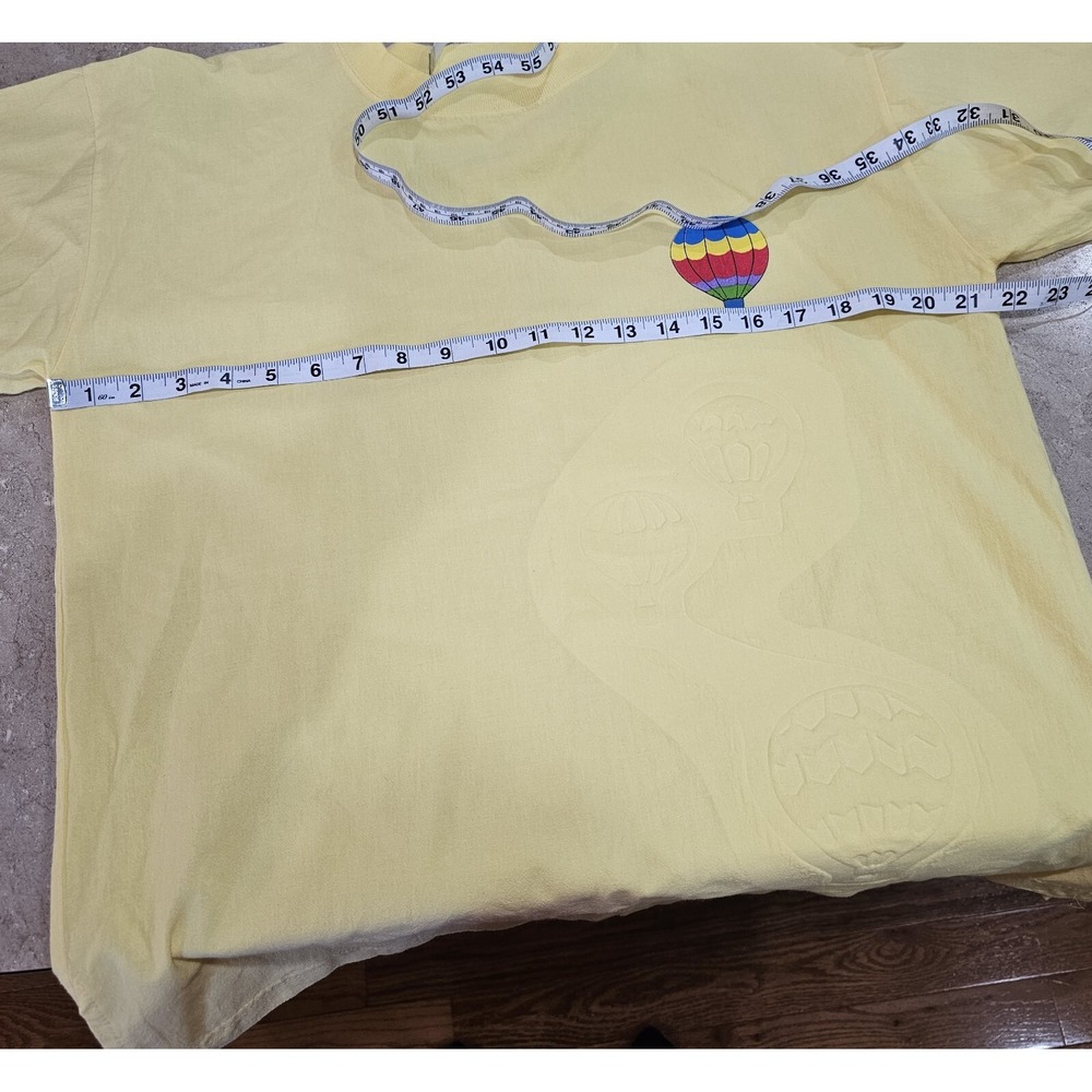 Vintage Women's SK Sport Yellow 2 Piece Set Top Pants Hot Air Balloons Size S - Picture 6 of 16